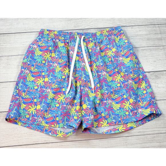 Chubbies Men’s 5.5" Classic Swim Trunk "The Tropical Bunches" Size Large Lined - Picture 2 of 11